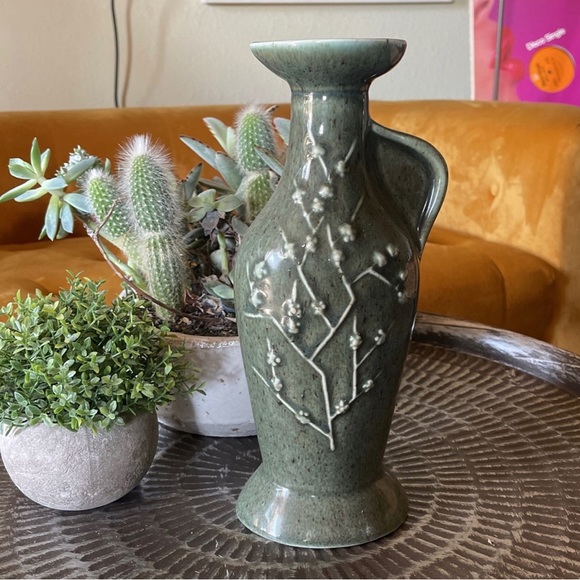 Vintage Other - Vintage James b beam green 10” ceramic vase or jug